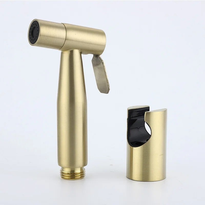 Bluejw Handheld Shattaf Bidet Sprayer Kit - 304 Stainless Steel Hot & Cold Mixer, Portable Bidet Faucet, Power Spray Washer Nozzle, Handheld Shower for Toilet - Image 5